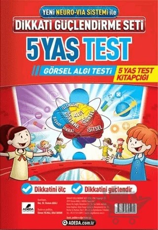 Dikkati Güçlendirme Seti 5 Yaş Test – Osman Abalı – Adeda Yayınları kitap kapağı