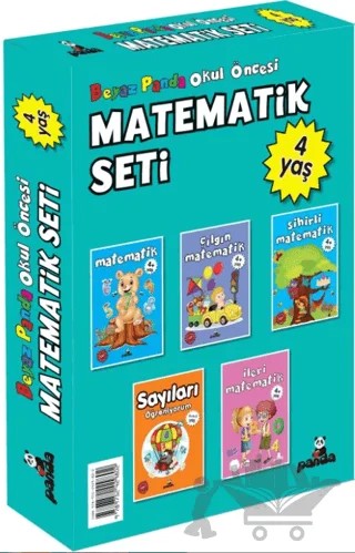 Okul Öncesi 4 Yaş Matematik Seti (5 Kitap) – Afife Çoruk – Beyaz Panda Yayınları kitap kapağı