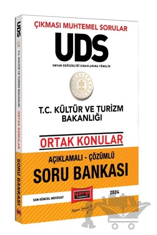 2024 UDS T.C Kültür ve Turizm Bakanlığı Ortak Konular Açıklamalı Çözümlü Soru Bankası – Kolektif – Yargı Yayınevi kitap kapağı