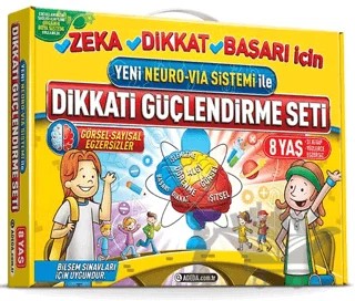Yeni Neuro-Via Sistemi ile Dikkati Güçlendirme Seti 8 Yaş – Osman Abalı – Adeda Yayınları kitap kapağı