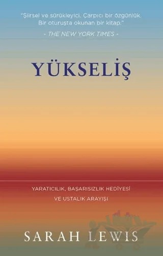 Yükseliş – Sarah Lewis – Butik Yayınları kitap kapağı