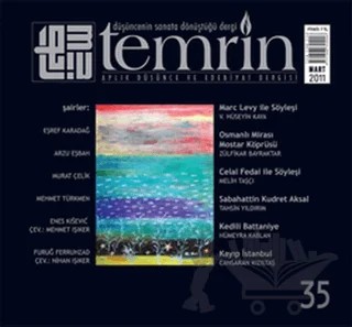 Temrin Düşünce ve Edebiyat Dergisi Sayı: 35 Mart 2011 – Temrin Dergisi kitap kapağı