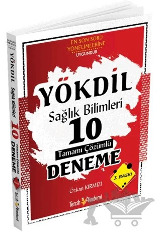 YÖKDİL Sağlık Bilimleri 10 Çözümlü Deneme – Özkan Kırmızı – Tercih Akademi Yayınları kitap kapağı