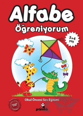 Alfabe Öğreniyorum 3+4 Yaş – Afife Çoruk – Beyaz Panda Yayınları kitap kapağı