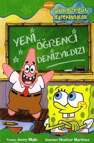 Sünger Bob - Yeni Öğrenci Denizyıldızı – Jenny Miglis – Doğan Egmont Yayıncılık kitap kapağı