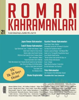 Roman Kahramanları Sayı: 21 Ocak-Mart 2015 – Roman Kahramanları Dergisi kitap kapağı