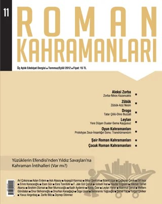 Roman Kahramanları Sayı: 11 Temmuz-Eylül 2012 – Roman Kahramanları Dergisi kitap kapağı
