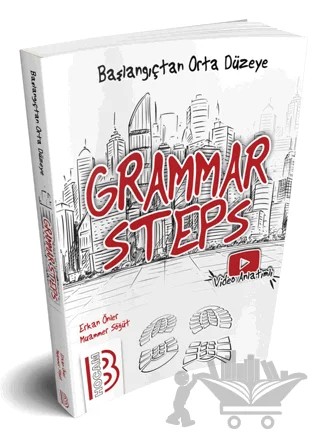 YDS Grammar Steps Başlangıçtan Orta Düzeye İngilizce Dil Bilgisi Konu Anlatımlı – Erkan Önler, Muammer Söğüt – Benim Hocam Yayınları kitap kapağı