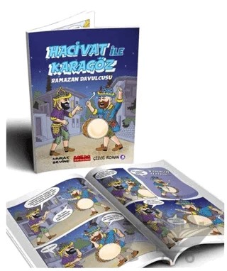 Hacivat ile Karagöz Ramazan Davulcusu – Murat Sevinç – Bordo Ressam kitap kapağı