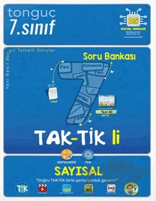 7. Sınıf Taktikli Sayısal Soru Bankası – Kolektif – Tonguç Akademi kitap kapağı