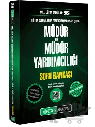 2023 Milli Eğitim Bakanlığı EKYS Müdür ve Müdür Yardımcılığı Soru Bankası – Kolektif – Pegem Akademi Yayıncılık kitap kapağı