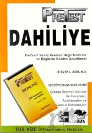 PreTest Dahiliye – Steven L. Berk – Alfa Yayınları kitap kapağı