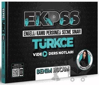 EKPSS Türkçe Video Ders Notları – Sinem Eroğlu – Benim Hocam Yayınları kitap kapağı