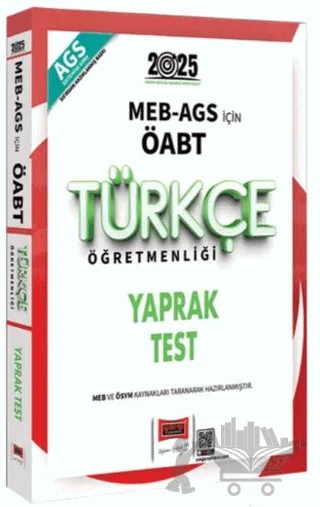 2025 MEB-AGS ÖABT Türkçe Öğretmenliği Yaprak Test – Kollektif – Yargı Yayınevi kitap kapağı
