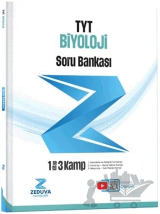 Biosem TYT Biyoloji 1 Kitap 3 Kamp Soru Bankası – Semih Akpınar – Zeduva Yayınları kitap kapağı