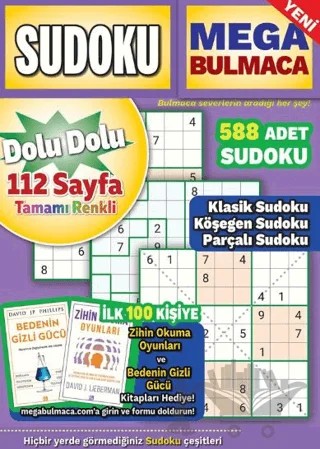 Mega Sudoku Bulmaca 19 – Bertan Kodamanoğlu – Maxi Yayıncılık kitap kapağı
