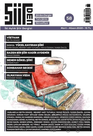Şiirden İki Aylık Şiir Dergisi Sayı: 58 Mart - Nisan 2020 – Şiirden Yayıncılık kitap kapağı