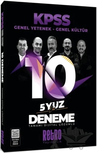 KPSS Genel Yetenek Genel Kültür 10 Deneme – Kolektif – Retro Yayıncılık kitap kapağı