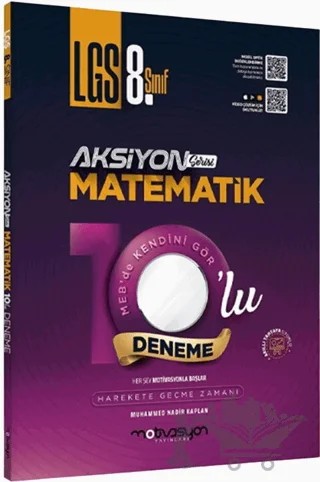 8. Sınıf LGS Matematik Aksiyon 10'lu Genel Deneme – Kolektif – Motivasyon Yayınları kitap kapağı