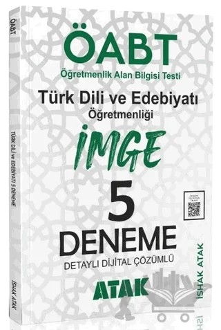 ÖABT Türk Dili Edebiyatı Öğretmenliği İmge 5 Deneme Çözümlü – İshak Atak – Atak Yayınları kitap kapağı