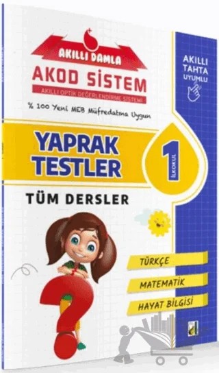 1. Sınıf Akıllı Damla Tüm Dersler Yaprak Testler – Kolektif – Damla Yayınevi kitap kapağı