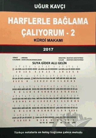 Harflerle Bağlama Çalıyorum 2 - Kürdi Makamı – Uğur Kavçı – Gezegen Yayınları kitap kapağı