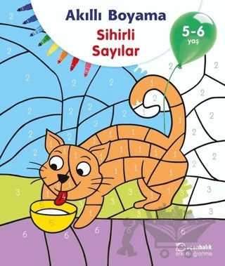 Akıllı Boyama - Sihirli Sayılar – Kolektif – Uçanbalık Yayıncılık kitap kapağı
