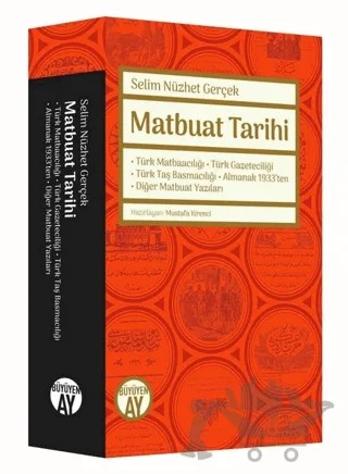 Matbuat Tarihi – Selim Nüzhet Gerçek – Büyüyen Ay Yayınları kitap kapağı
