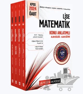 2024 KPSS ÖABT Lise Matematik Konu Anlatımlı (4 kitap) – Kolektif – Pegem Akademi Yayıncılık kitap kapağı
