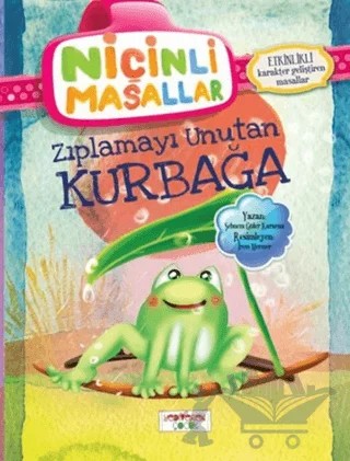 Niçinli Masallar - Zıplamayı Unutan Kurbağa – Şebnem Güler Karacan – Yediveren Çocuk kitap kapağı