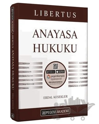 Libertus Anayasa Hukuku Video Destekli Konu Anlatımı – Erdal Kesekler – Pegem Akademi Yayıncılık kitap kapağı