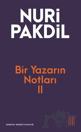 Bir Yazarın Notları II – Nuri Pakdil – Ketebe Yayınları kitap kapağı