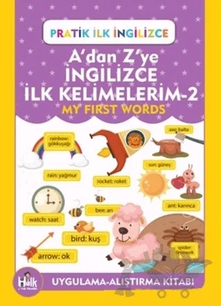 A'dan Z'ye İngilizce İlk Kelimelerim 2 – Ferhat Çınar – Mor Kelebek kitap kapağı