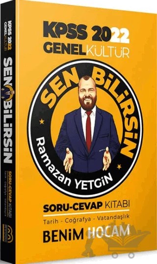 KPSS Genel Kültür Sen Bilirsin Tarih-Coğrafya-Vatandaşlık Soru Cevap Kitabı – Ramazan Yetgin – Benim Hocam Yayınları kitap kapağı