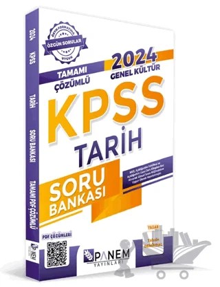 2024 KPSS Genel Kültür Tamamı Çözümlü Tarih Soru Bankası – Tahsin Demirdal – Panem Yayınları kitap kapağı