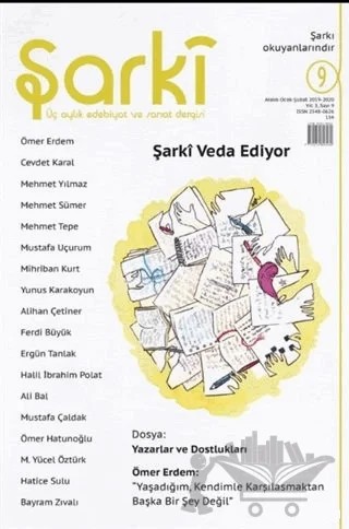 Şarki Üç Aylık Edebiyat ve Sanat Dergisi Sayı: 9 (Mart-Nisan-Mayıs 2020) – Şarki Dergisi Yayınları kitap kapağı