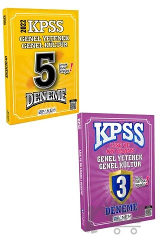 KPSS Genel Yetenek Genel Kültür 5 Deneme + 3 Deneme Çözümlü – Kolektif – Panem Yayınları kitap kapağı