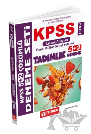 KPSS Genel Kültür - Genel Yetenek Çözümlü 5 + 2 Deneme Lisans Adayları İçin – Kolektif – Teorem Yayıncılık kitap kapağı