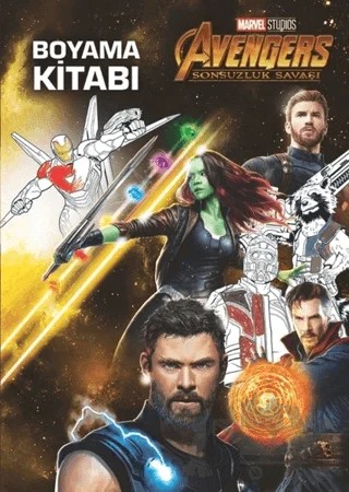 Marvel Avengers Sonsuzluk Savaşı - Boyama Kitabı – Kolektif – Beta Kids kitap kapağı
