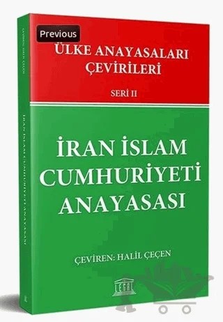 İran İslam Cumhuriyeti Anayasası – Halil Çeçen – Legal Yayıncılık kitap kapağı
