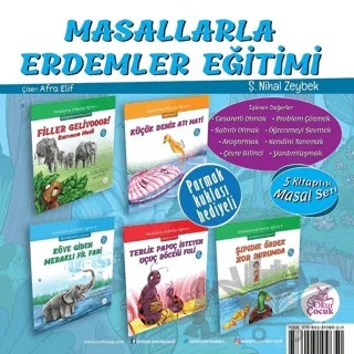 Masallarla Erdemler Eğitimi Seti (5 Kitap Takım) – Şerife Nihal Zeybek – Okur Çocuk kitap kapağı