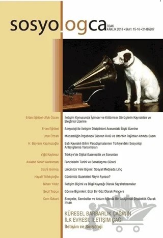Sosyologca Dergisi: 15 - 16 – Doğu Kitabevi kitap kapağı