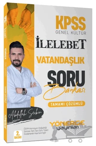 KPSS Vatandaşlık İlelebet Soru Bankası Çözümlü – Abdullah Seçgin – Yönerge Yayınları kitap kapağı