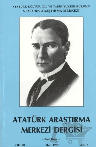 Atatürk Araştırma Merkezi Dergisi, Mart 1987 Sayı 8 – Atatürk Araştırma Merkezi kitap kapağı