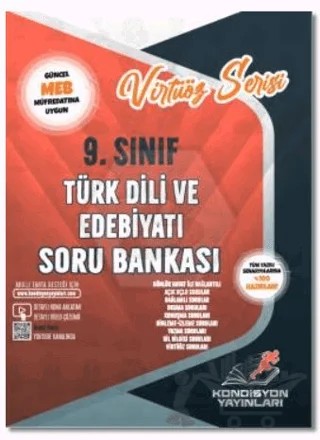 9. Sınıf Türk Edebiyatı Virtüöz Serisi Soru Bankası – Kollektif – Kondisyon Yayınları kitap kapağı