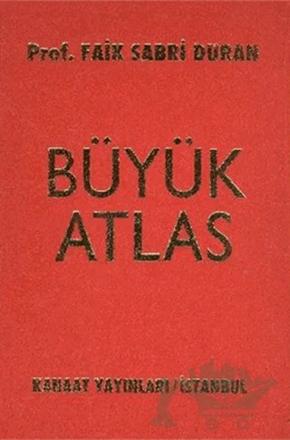 Kanaat Büyük Atlas – Faik Sabri Duran – Kanaat Yayınları kitap kapağı
