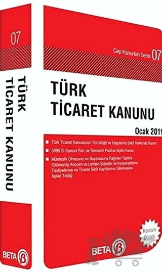 Türk Ticaret Kanunu - Şubat 2020 – Celal Ülgen – Beta Yayınevi kitap kapağı