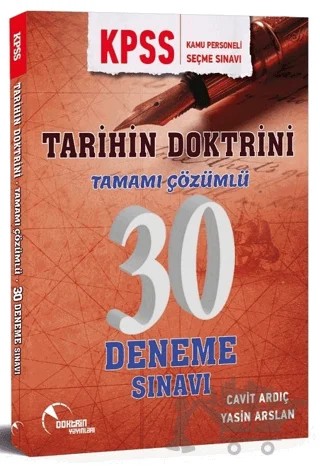KPSS Tarihin Doktrini Tamamı Çözümlü 30 Deneme Sınavı – Cavit Ardıç, Yasin Arslan – Doktrin Yayınları kitap kapağı