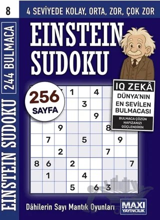 Einstein Sudoku 8 – Kolektif – Maxi Yayıncılık kitap kapağı