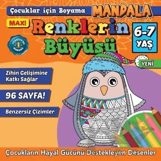 Maxi Renklerin Büyüsü Çocuklar İçin Boyama 11 – İlhan Arlı – Maxi Yayıncılık kitap kapağı